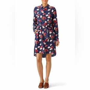 Equipment Short Delany Floral Print Silk Dress